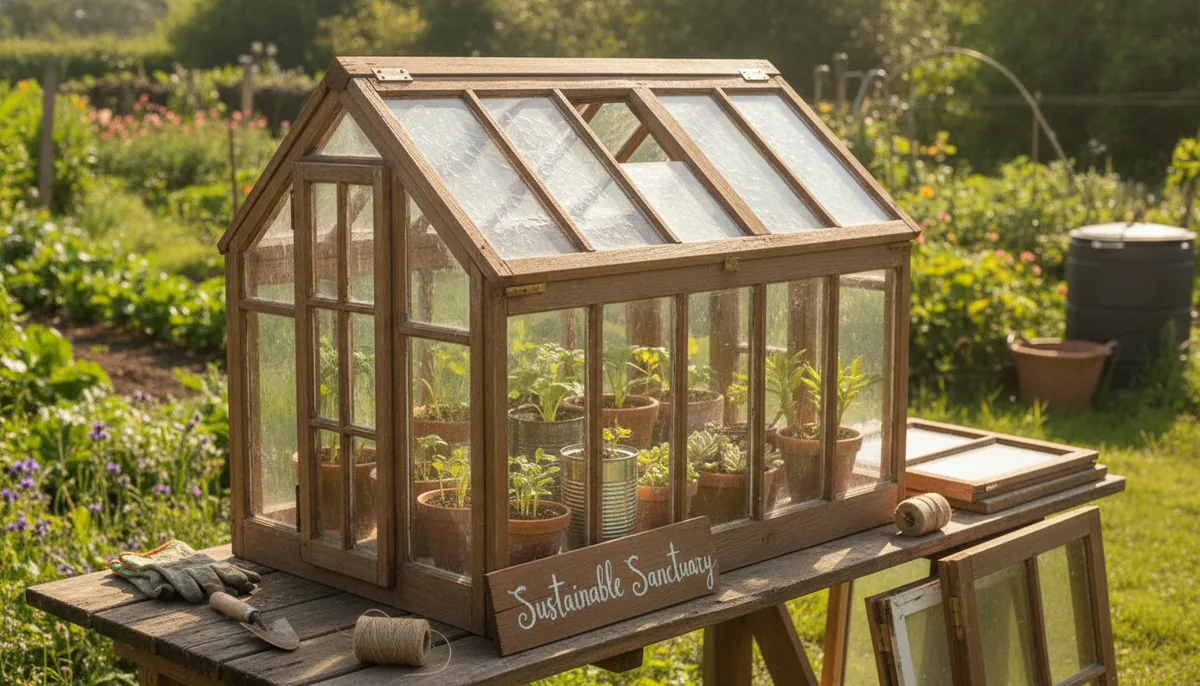 DIY Mini Greenhouse Guide: Build a Sustainable Sanctuary with Recycled Windows visual summary