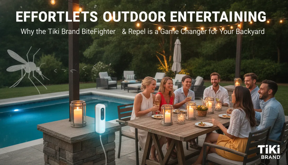 Effortless Outdoor Entertaining: Why the Tiki Brand BiteFighter Plug & Repel is a Game Changer for Your Backyard visual summary