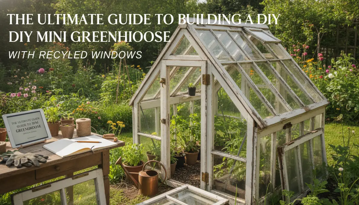 The Ultimate Guide to Building a DIY Mini Greenhouse with Recycled Windows visual summary