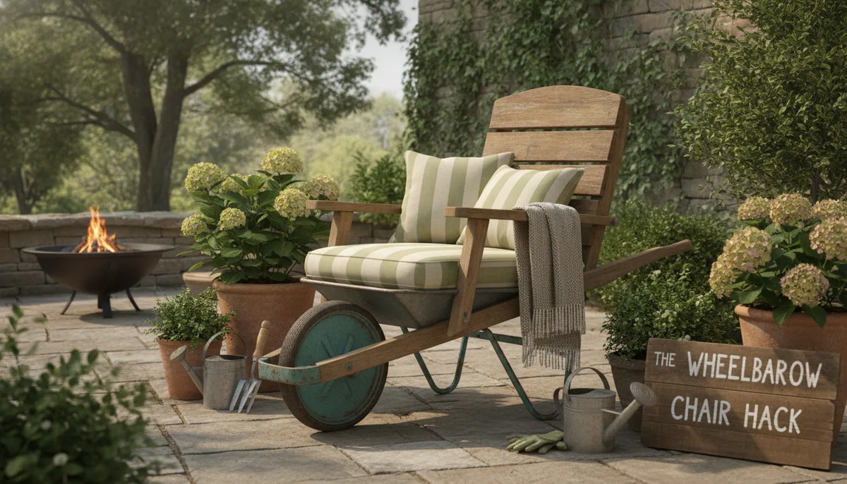 The Wheelbarrow Chair Hack: How to Turn Your Garden Tool Into the Ultimate Outdoor Seat visual summary